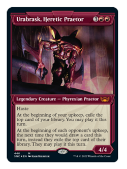 Urabrask, Heretic Praetor - Foil Etched - Showcase Streets of New Capenna MTG - Image 1