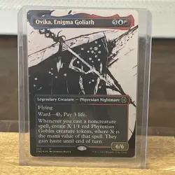1x Ovika, Enigma Goliath, Showcase Foil, Phyrexia All Will Be One, MTG NM - Image 1
