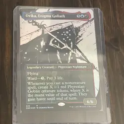 1x Ovika, Enigma Goliath, Showcase Foil, Phyrexia All Will Be One, MTG NM - Image 3