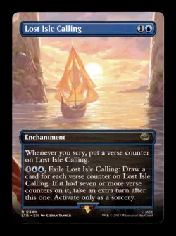 MTG - Lost Isle Calling - Borderless #444 - The Lord of the Rings - NM - Image 1
