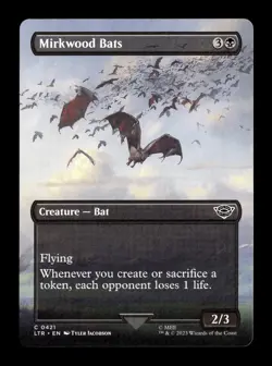 MTG - Mirkwood Bats - Borderless #421 - The Lord of the Rings - Near Mint - Image 1