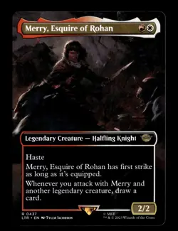 MTG - Merry, Esquire of Rohan Borderless #437 - The Lord of the Rings - NM - Image 1