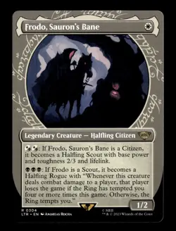 MTG - Frodo, Sauron's Bane - Showcase #304 - The Lord of the Rings - Near Mint - Image 1