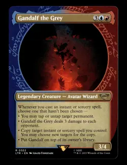 MTG - Gandalf the Grey - Showcase #322 - The Lord of the Rings - Near Mint - Image 1