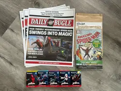 SDCC 2025 Magic The Gathering x Spider-Man Sealed Set 5, Comic, 3 playmats - Image 1