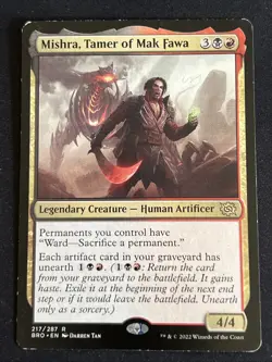 ​1x Mishra, Tamer of Mak Fawa (217) The Brothers' War MTG Magic the Gathering x1 - Image 1