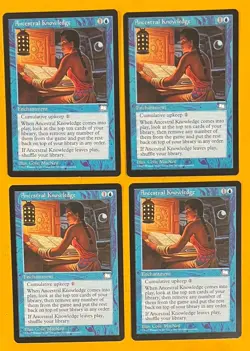 MTG ANCESTRAL KNOWLEDGE (x4) Weatherlight (OldManMTG 010-336) - Image 1