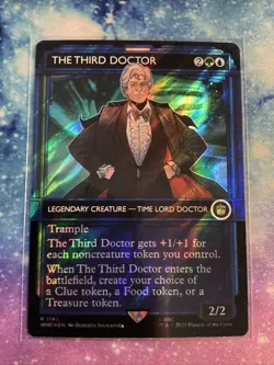 Mtg. The Third Doctor. Surge Foil Showcase. #1145 Doctor Who. Pack Fresh - Image 1