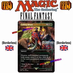 MTG Culling Ritual BORDERLESS Commander FINAL FANTASY ENG NM Extraer la chispa - Image 1