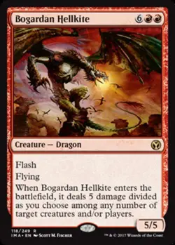 x1 Bogardan Hellkite R MTG Iconic Masters M/NM, English - Image 1