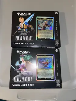 *AUCTION* MTG Final Fantasy Commander Deck Set of 2 Deck Magic the Gathering - Image 1
