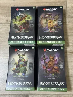 Bloomburrow Commander Deck Display Magic the Gathering Set Of 4 - Image 1