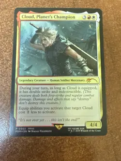 DDcards 🇨🇦 Mtg Magic Final Fantasy Foil Cloud Planet’s Champion Promo Foil - Image 1