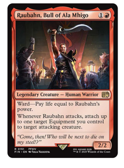 Raubahn, Bull of Ala Mhigo Final Fantasy MTG - Image 1