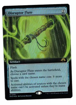 MTG Card: Disruptor Flute Extended Art Foil Modern Horizons 3 #0461 Rare! NM - Image 1