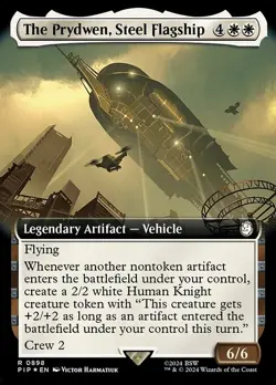 The Prydwen, Steel Flagship Extended Art Surge Foil - PIP 0898 - NM - MTG Magic - Image 1