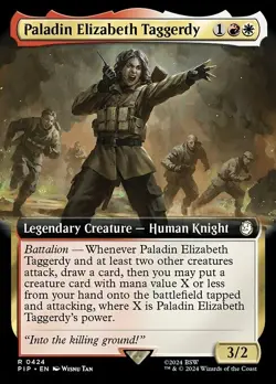 Paladin Elizabeth Taggerdy Extended Art Foil - PIP 0424 - NM - MTG Magic - Image 1