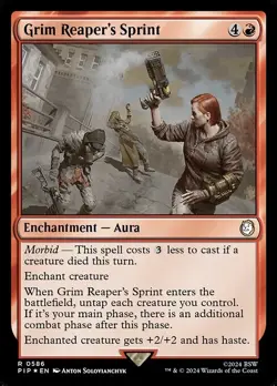 Grim Reaper's Sprint Surge Foil - PIP 0586 - NM - MTG Magic - Image 1