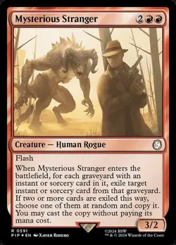 Mysterious Stranger Surge Foil - PIP 0591 - NM - MTG Magic - Image 1