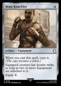 Brass Knuckles Surge Foil - PIP 0755 - NM - MTG Magic - Image 1