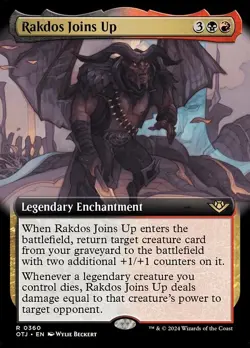 Rakdos Joins Up Extended Art - OTJ 0360 - NM - MTG Magic - Image 1