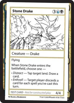 Stone Drake Playtest - MB2 - NM - MTG Magic - Image 1