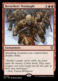 Berserkers' Onslaught - BLC 0192 - NM - MTG Magic - Image 1