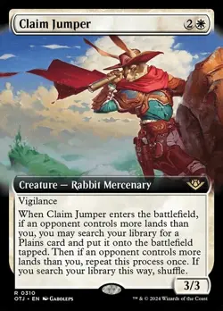Claim Jumper Extended Art Foil - OTJ 0310 - NM - MTG Magic - Image 1