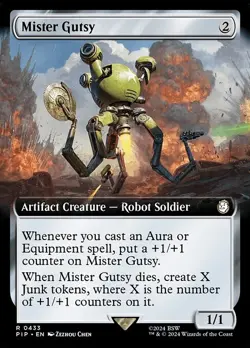Mister Gutsy Extended Art Foil - PIP 0433 - NM - MTG Magic - Image 1