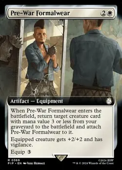 Pre-War Formalwear Extended Art - PIP 0369 - NM - MTG Magic - Image 1