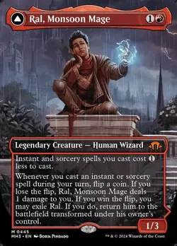 Ral, Monsoon Mage Borderless Foil - MH3 0445 - NM - MTG Magic - Image 1