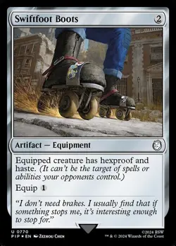 Swiftfoot Boots Surge Foil - PIP 0770 - NM - MTG Magic - Image 1