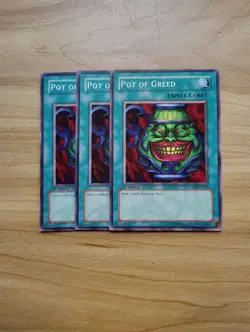 Yu-Gi-Oh - Pot Of Greed 3X - Full Playset - Image 1