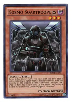 Yu-Gi-Oh Kozmo Soartroopers BOSH-EN083 Unlimited Super Rare Card NM - Image 1