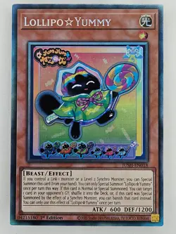 Yu Gi Oh - JUSH-EN018 Lollipo ⚝ Yummy - Collector's Rare - Image 1