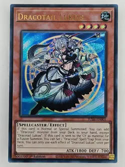 Yu Gi Oh - JUSH-EN001 Dracotail Lukias - Ultra Rare - Image 1