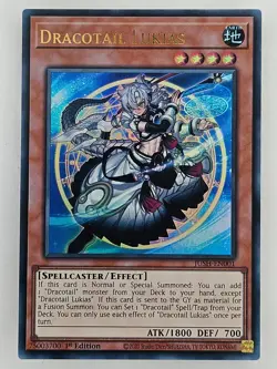 Yu Gi Oh - JUSH-EN001 Dracotail Lukias - Ultra Rare - Image 1