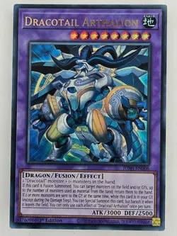 Yu Gi Oh - JUSH-EN006 Dracotail Arthalion - Ultra Rare - Image 1