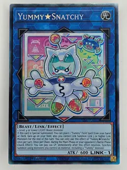 Yu Gi Oh - JUSH-EN022 Yummy ⚝ Snatchy - Collector's Rare - Image 1