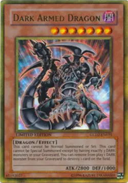 Yugioh! LP Dark Armed Dragon - GLD2-EN031 - Gold Rare - Limited Edition Lightly - Image 1