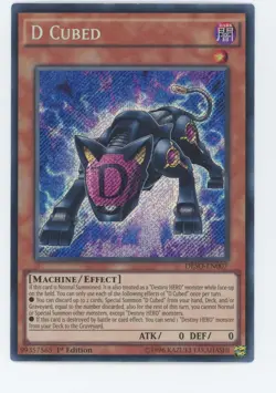 Yugioh D Cubed DESO-EN007 Secret Rare 1st Edition Nr Mint - Image 1