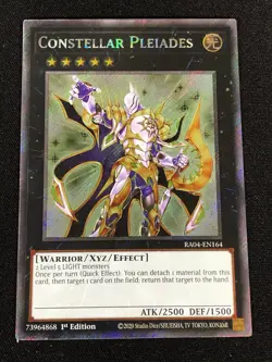 Yugioh Constellar Pleiades RA04-EN164 1st Platinum Secret (NM) - Image 1