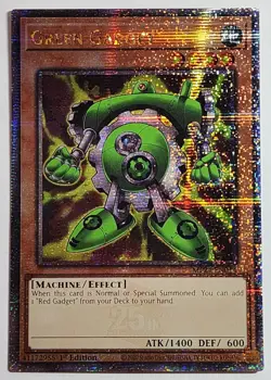 Yugioh Green Gadget MP24-EN014 Quarter Century Secret Rare 1st Ed - Image 1