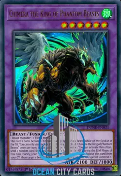 Yugioh Chimera The King Of Phantom Beasts DUNE-EN033 Ultra Rare 1st Ed - Image 1