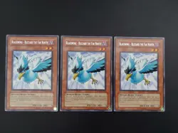 Yugioh - Blackwing - Blizzard the Far North RGBT-EN010 Rare Playset x3 - Image 1