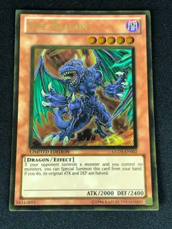 YUGIOH VICE DRAGON GLD3-EN002 GOLD (NM) - Image 1
