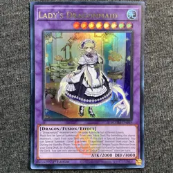 3x Lady's Dragonmaid 1st Edition Ultra Rare BLMM-EN049 Yu-Gi-Oh! {PLAYSET X3} - Image 3