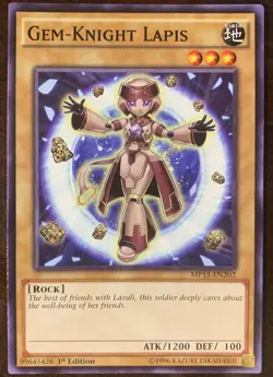 Gem-Knight Lapis MP15-EN202 YuGiOh! COMMON Mega Pack 2015 1st Ed Near Mint x1 - Image 1