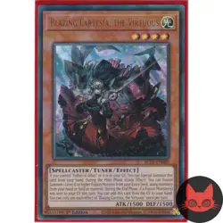Yugioh Blazing Cartesia, the Virtuous BLTR-EN080 Ultra Rare 1st Edition NM - Image 1