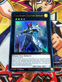 Evilswarm Exciton Knight blc1-en015 1st Edition (NM+) Ultra Rare Yu-Gi-Oh! - Image 1